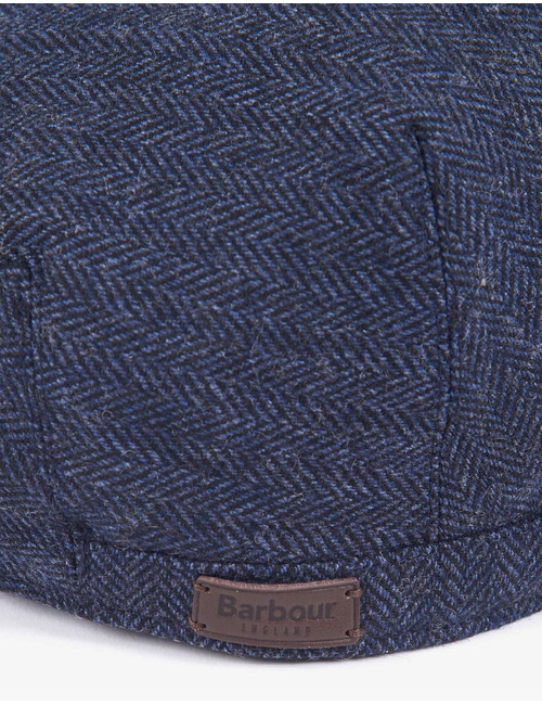 Barlow Flat Cap in wolmix navy