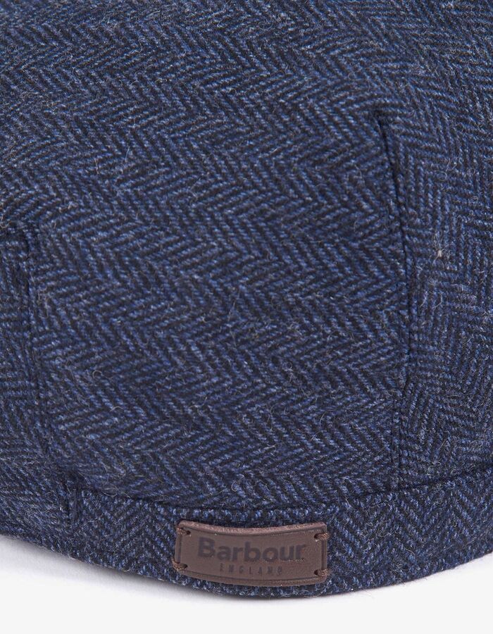 Barlow Flat Cap in wolmix navy