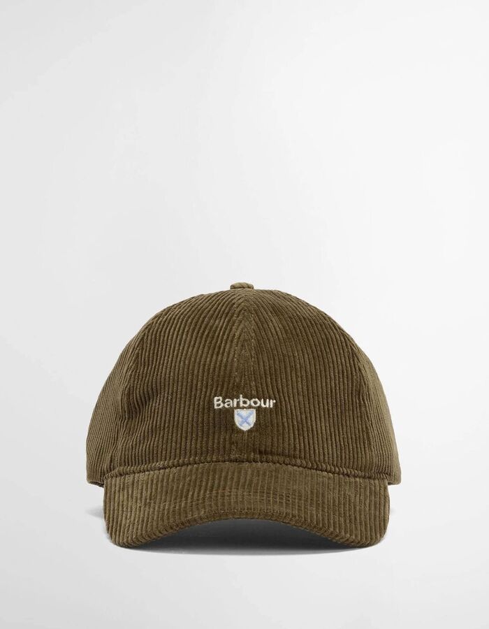 Preston Cord Cap in corduroy olive