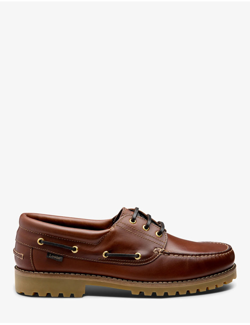 523 bootschoen van waxy leer bruin