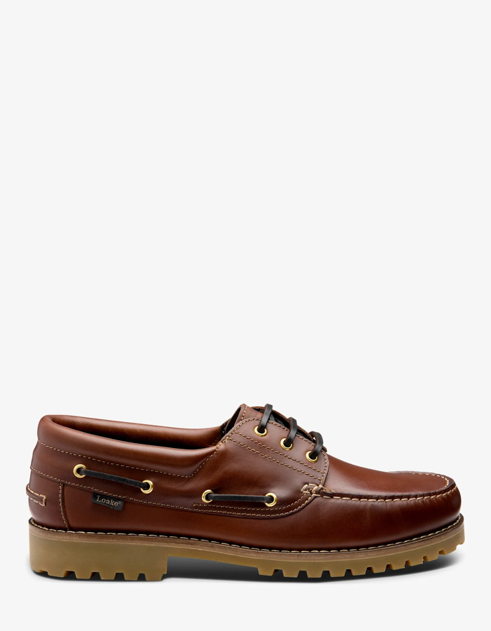 523 bootschoen van waxy leer bruin