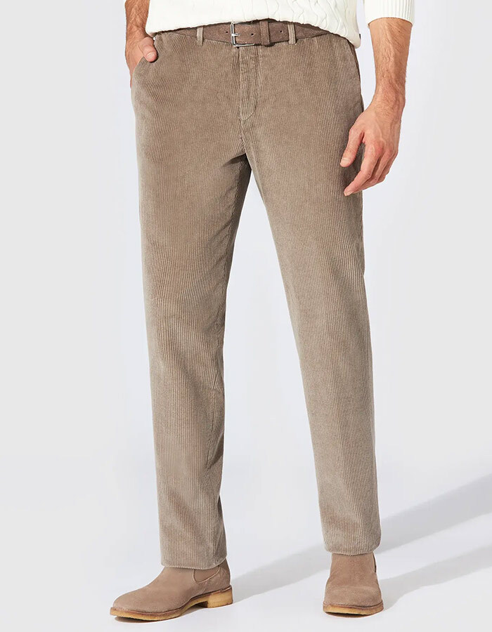 Tilo I corduroy broek lichtgrijs