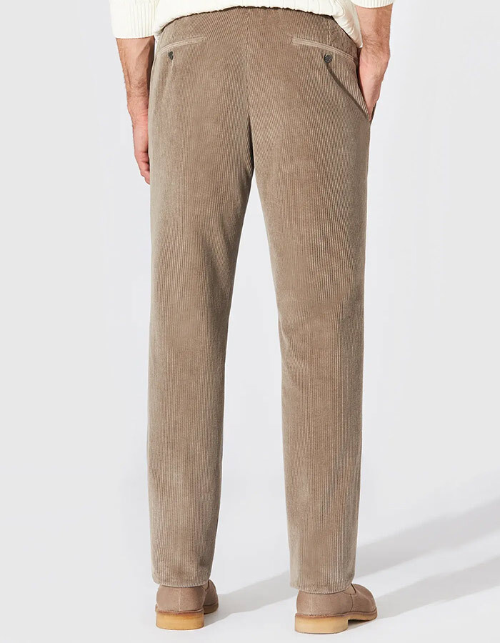 Tilo I corduroy broek lichtgrijs