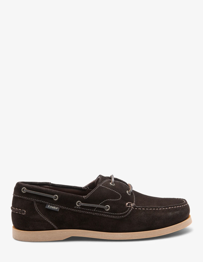 Padstow bootschoen van suède donkerbruin