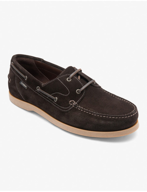 Padstow bootschoen van suède donkerbruin