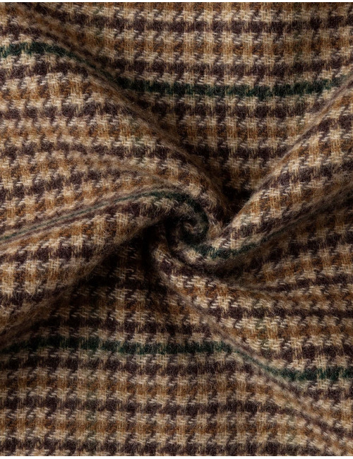 Wool-Cashmere Double-Faced sjaal hunter green