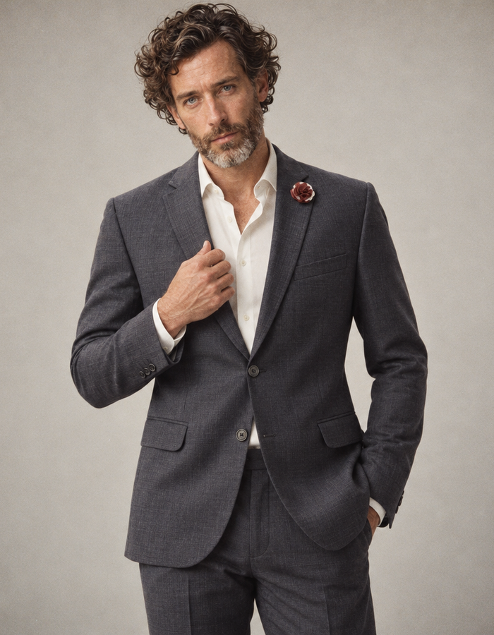 Patrick-ST kostuumvest in scheerwol met stretch blauw