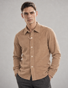 Rufus hemd met lange mouw beige