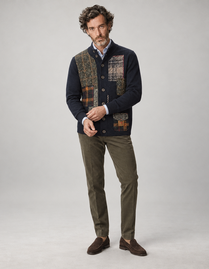 Bob cardigan blauw