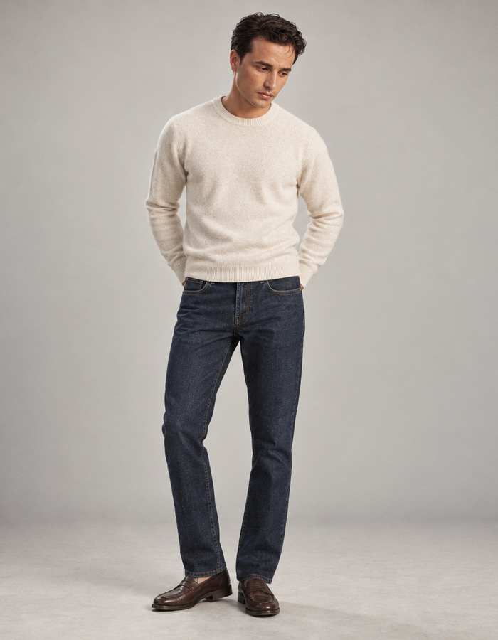 Berwich regular fit jeans beige