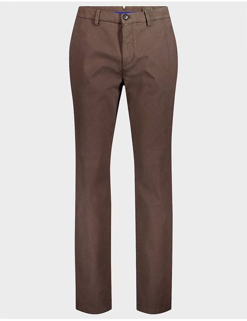 Tybalt-5 broek met katoen en stretch bruin