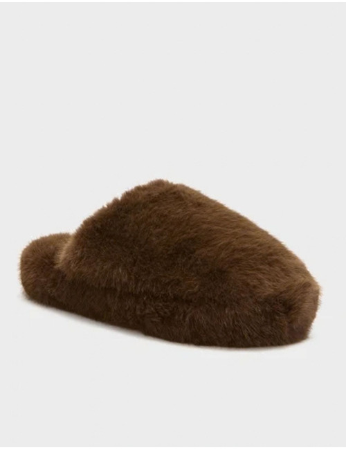 Scholl pantoufles bruin