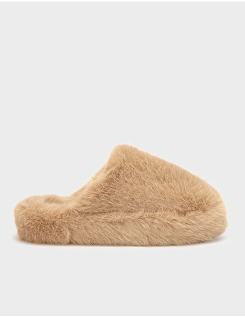 Scholl pantoufles beige