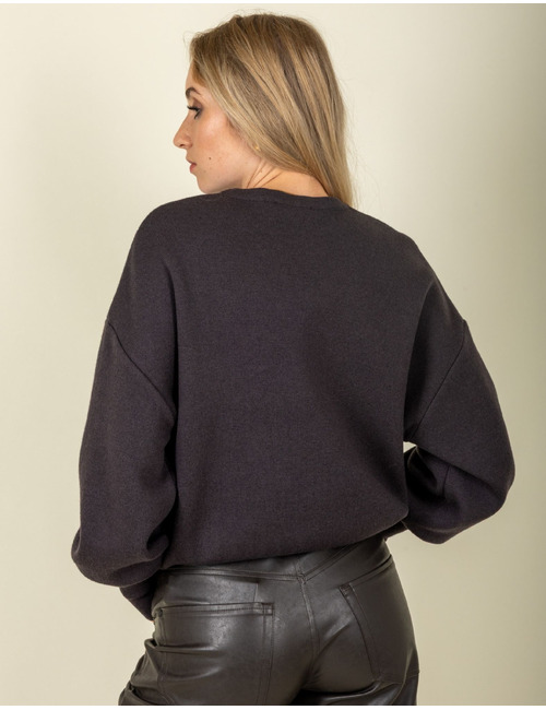 Anne Claire lange mouw pull bruin