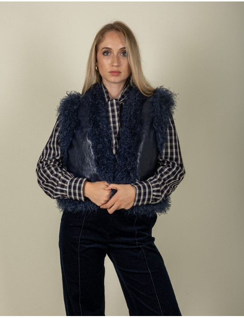 Senso gilet blauw