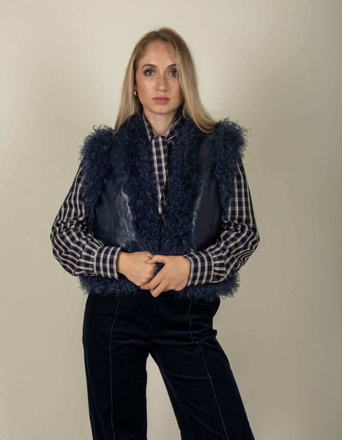 Senso gilet blauw