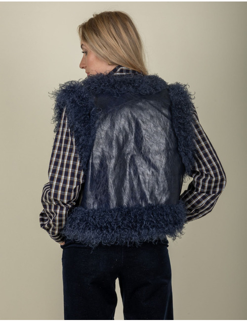 Senso gilet blauw
