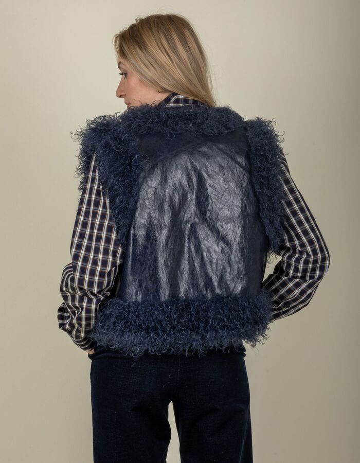 Senso gilet blauw
