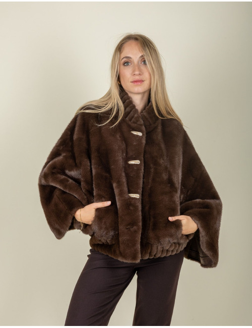 Leo & Ugo mantel bruin