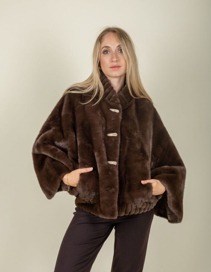 Leo & Ugo mantel bruin