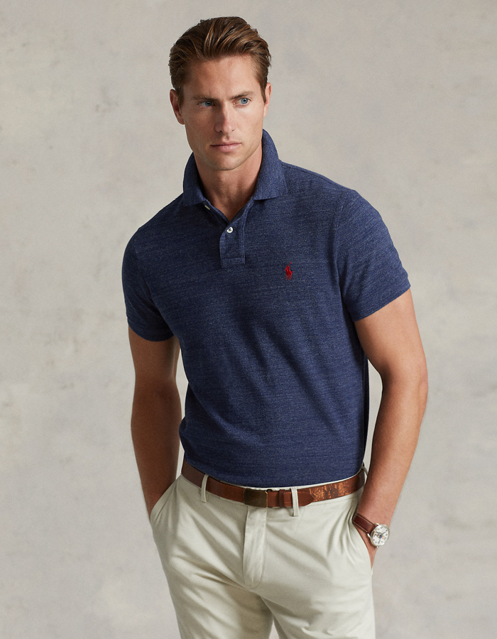 Het iconische Custom slim mesh Polo shirt  