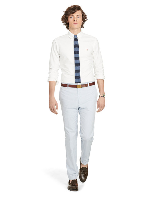 Ralph Lauren slim fit hemd wit