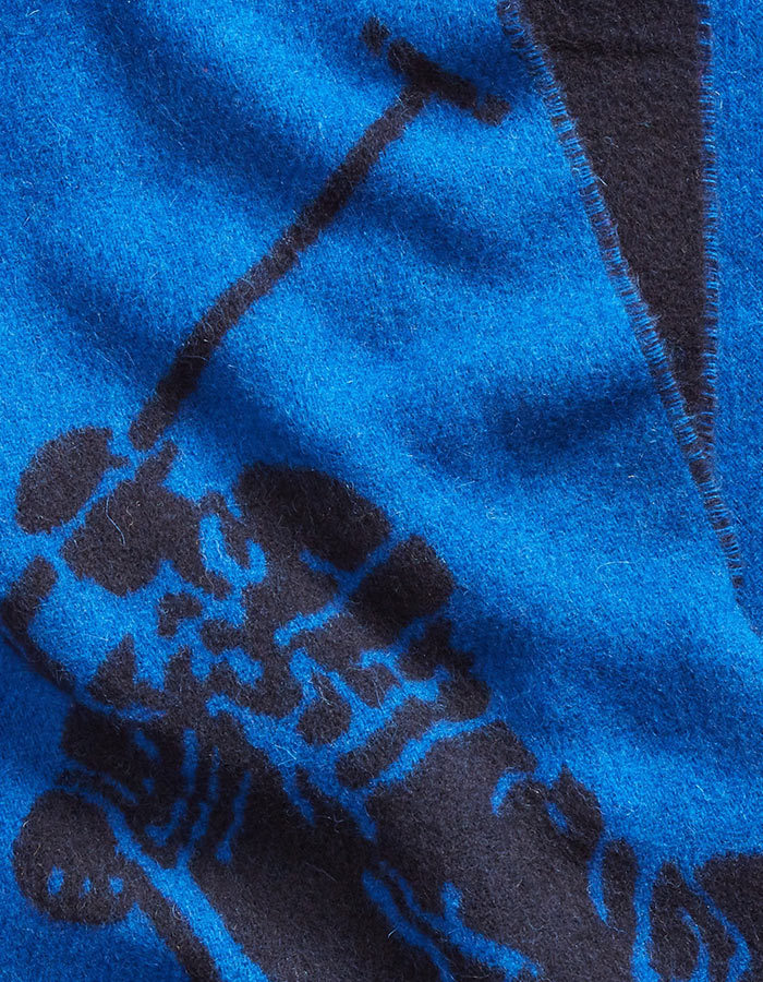 Ralph Lauren sjaal blauw