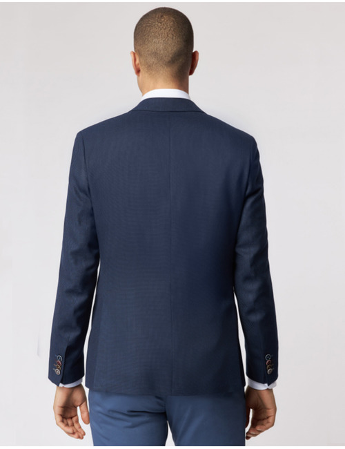 Slim Fit Blazer Donkerblauw