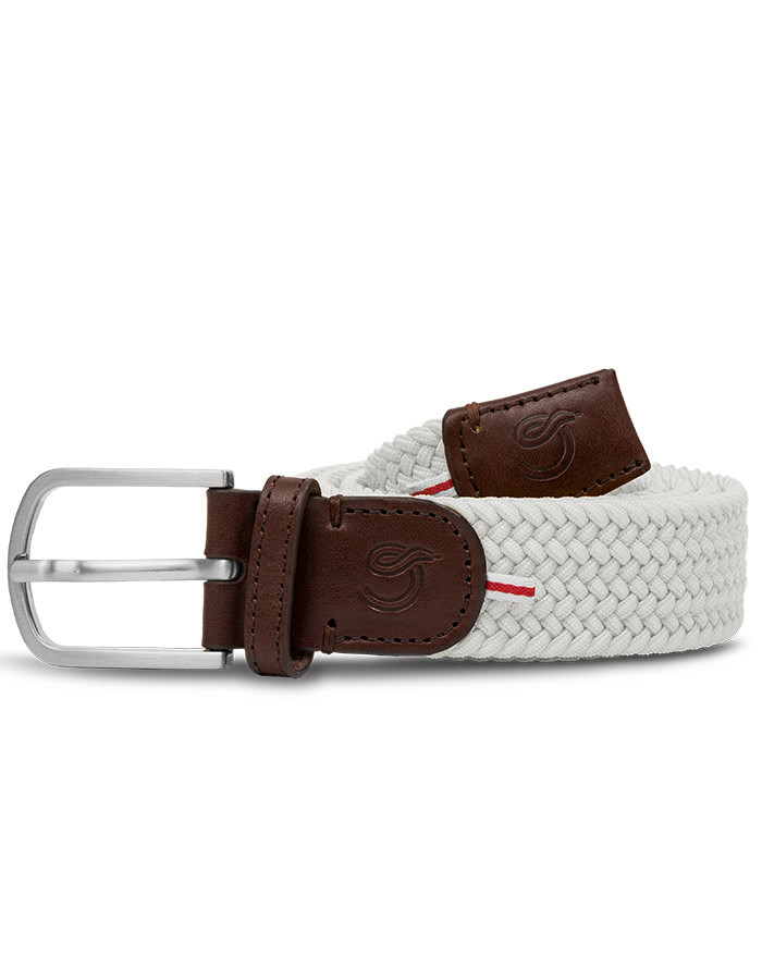 The Mono Lisbon witte elastische riem