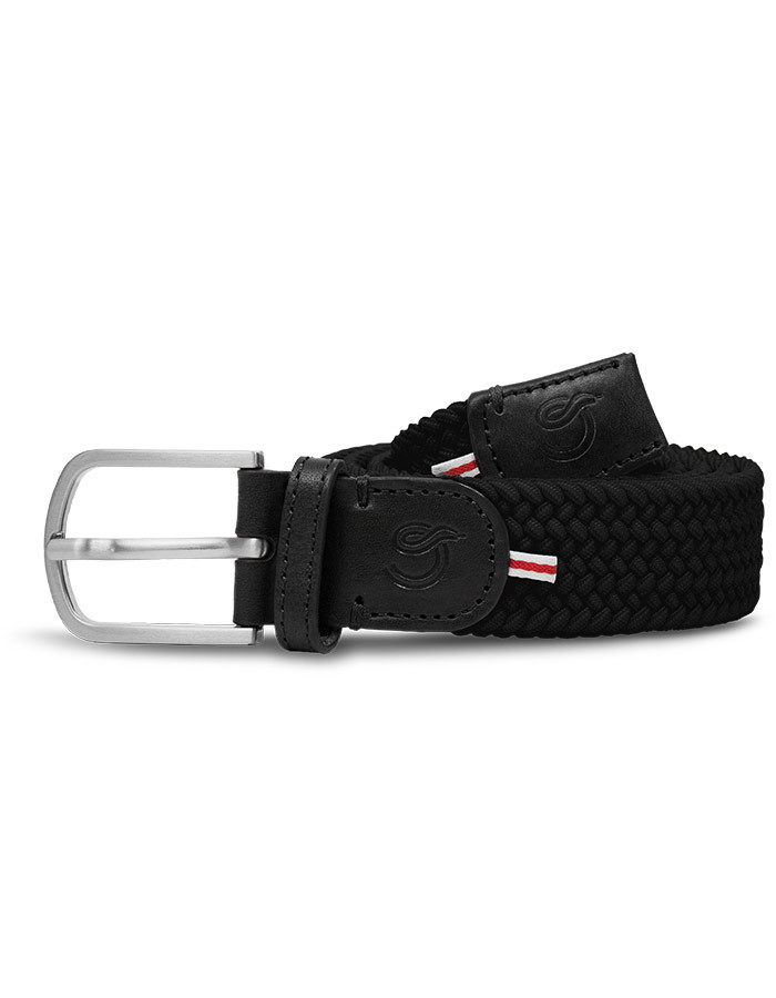 The Mono London zwarte elastische riem