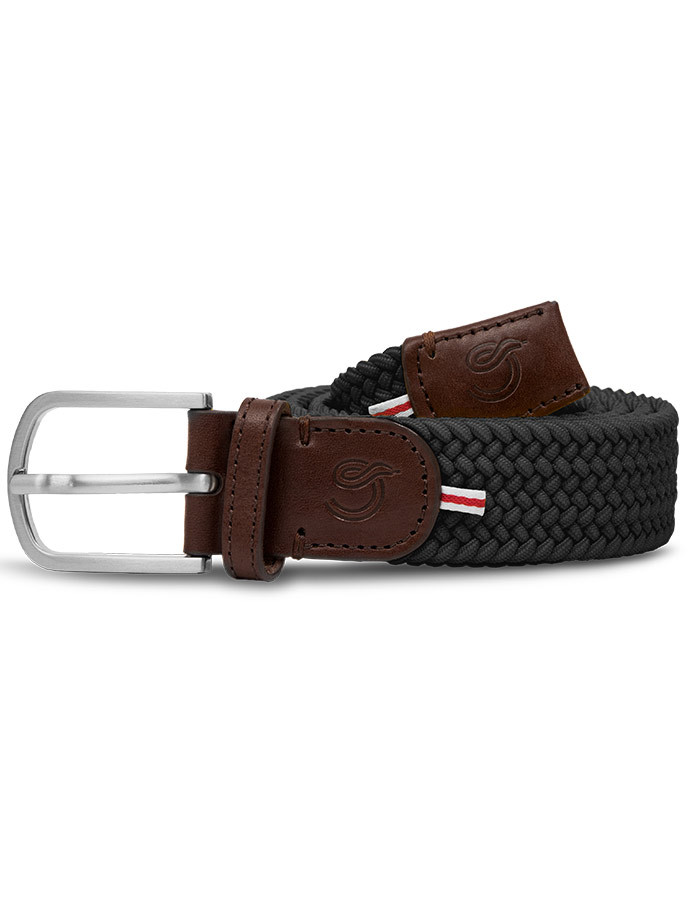 The Mono New York grijze elastische riem