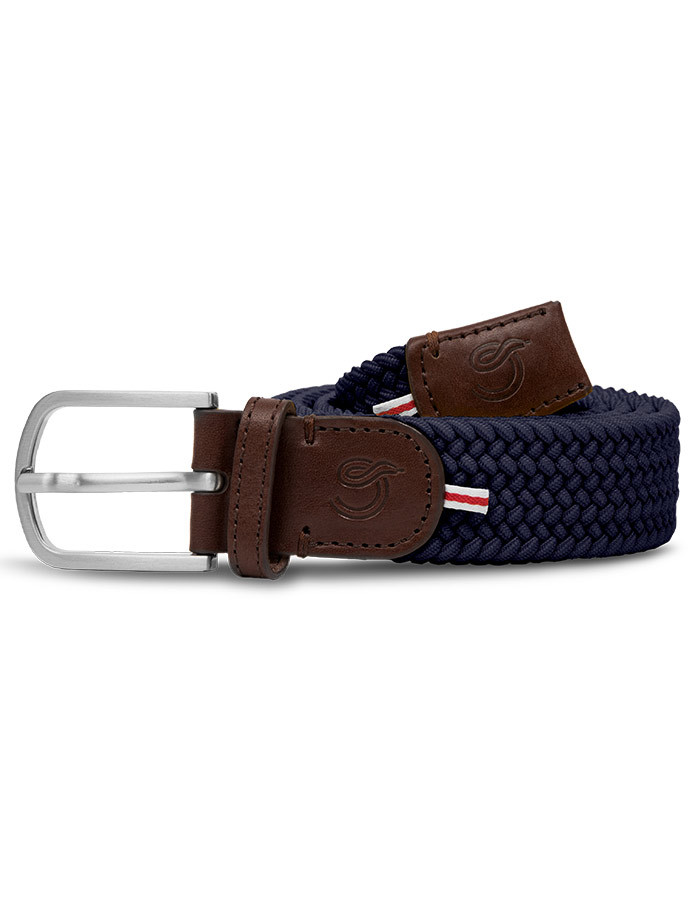 The Mono Paris blauwe elastische riem