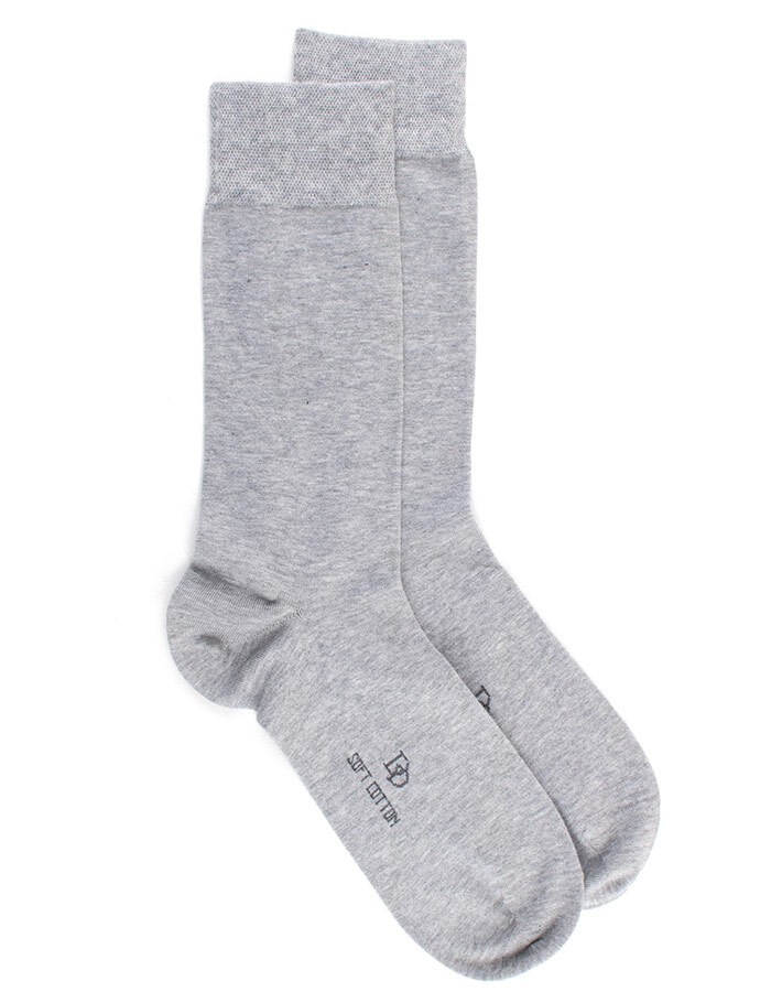 Zacht Katoen Kousen Taille unique Grijs