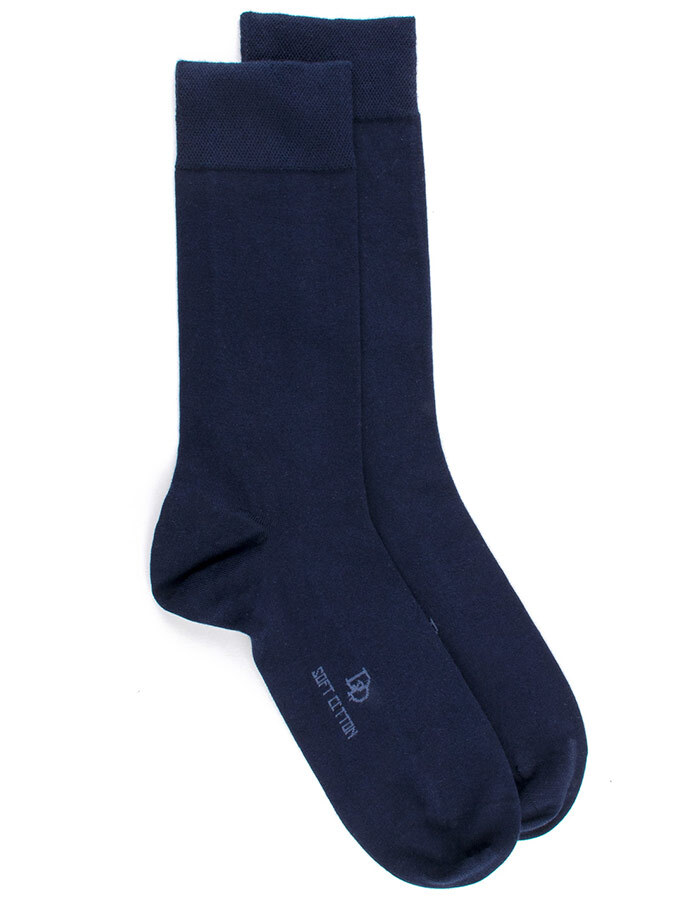 Zacht Katoen Kousen Taille unique Blauw