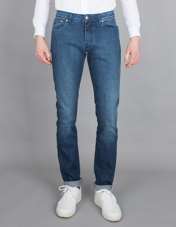 Slim Fit Jeans Blauw