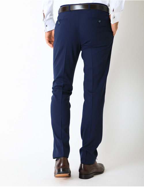 Slim fit stretch Kostuum Blauw