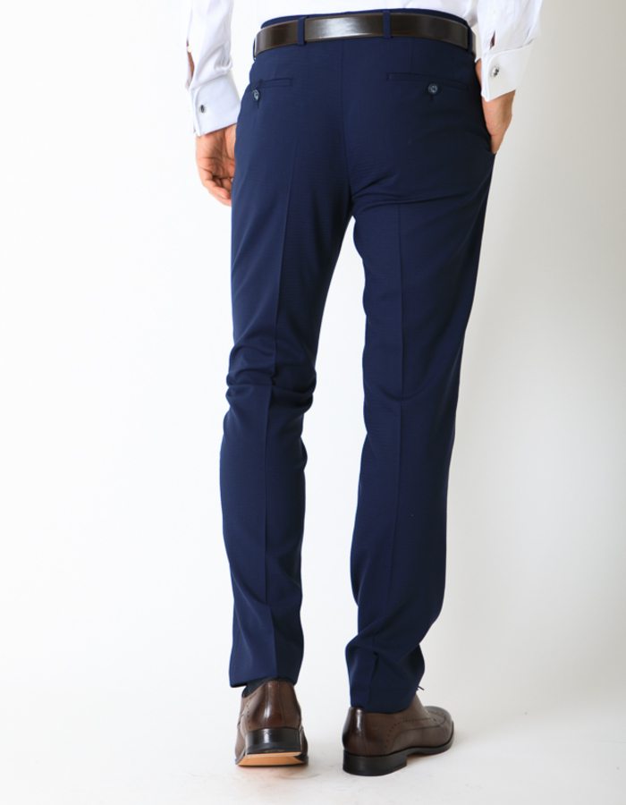 Slim fit stretch Kostuum Blauw