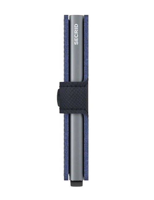 Miniwallet saffiano blauw