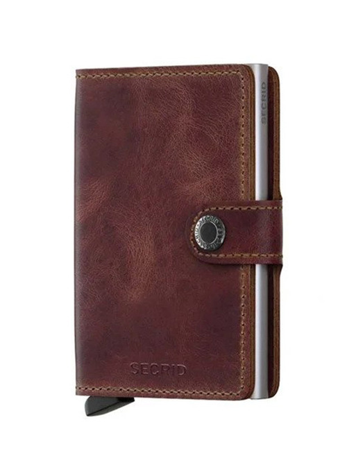 Miniwallet vintage bruin