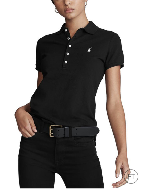 Ralph Lauren Dames korte mouw polo zwart