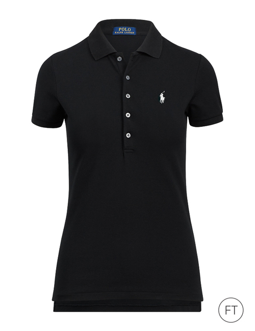 Zwart ralph lauren dames korte mouw polo bij Fashion Team 211 505654 Gratis levering