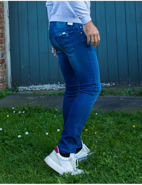 Blauwe slim fit stretch jeans – ATN01S
