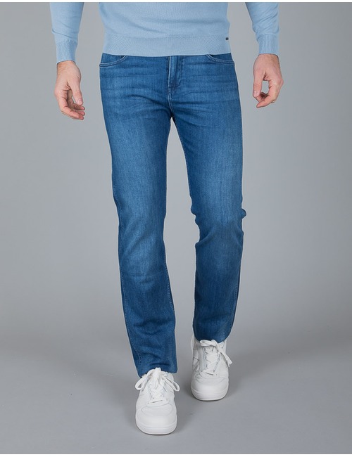 Slim Fit Jeans van Italiaans denim met KasjmierFeel