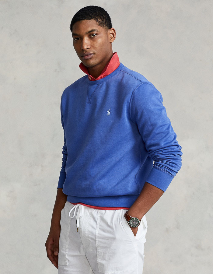 Standard Fit Sweater met ronde hals Blauw