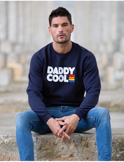 Standard Fit Sweater Daddy Cool Blauw