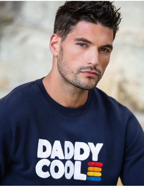 Standard Fit Sweater Daddy Cool Blauw