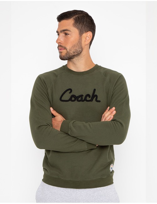 Standard Fit Sweater Coach Kaki