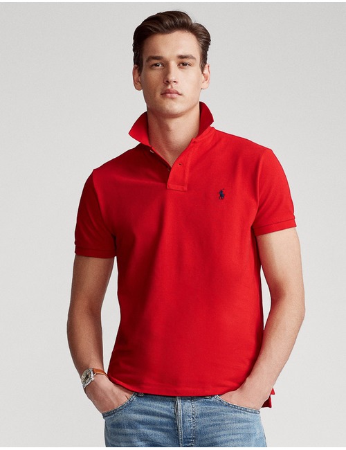 Ralph Lauren custom slim fit polo rood