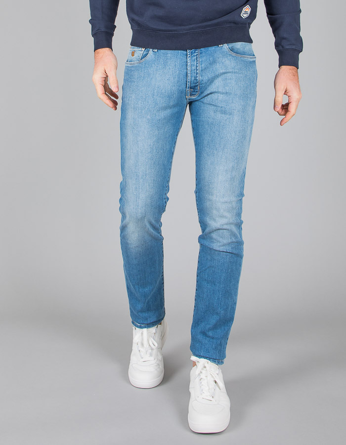 Atelier Noterman slim fit jeans blauw