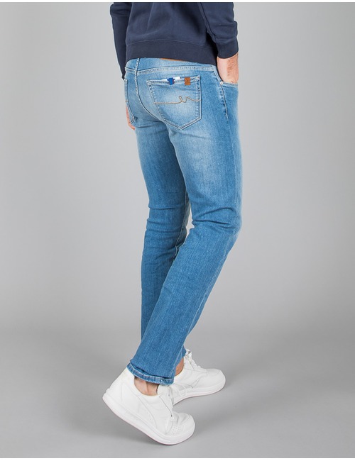 Lichtblauwe slim fit stretch jeans – ATN01S